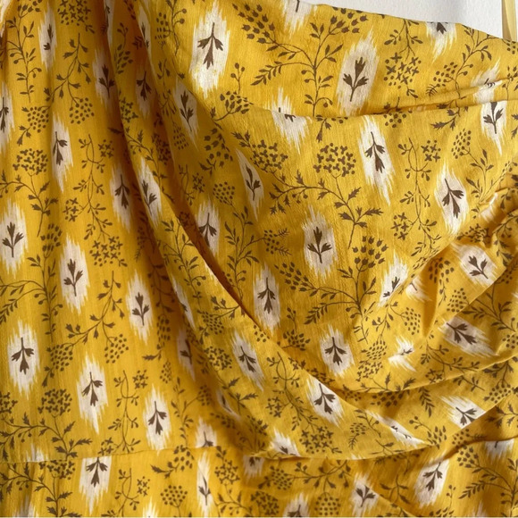 New! Veronica Beard Virginia Gold Floral One Shoulder Maxi Dress 22239 - Picture 16 of 16